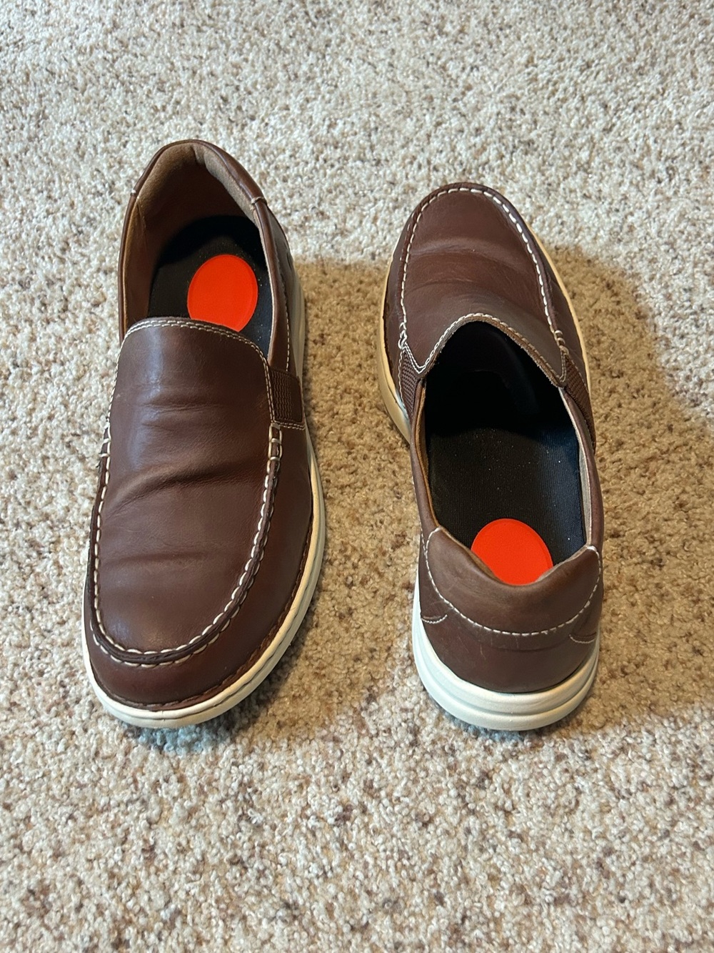Born Men's Brown Slip-On Casual Loafers Light Use